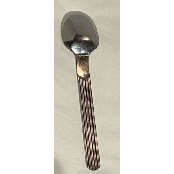 Cambridge "Tides" 7 Inch Stainless Place Oval Soup Spoon Korea Flatware - Picture 3 of 4